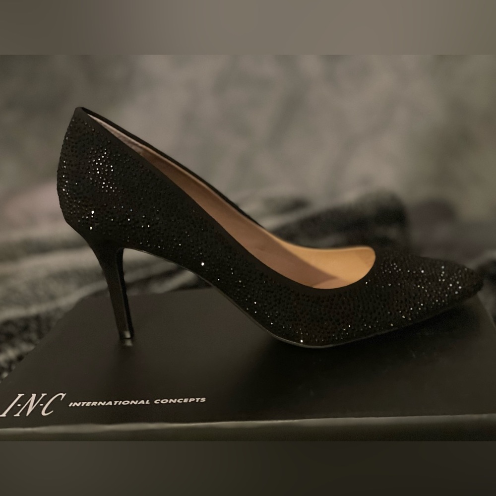 I.N.C. Classic Rhinestone Pumps - Picture 2 of 5